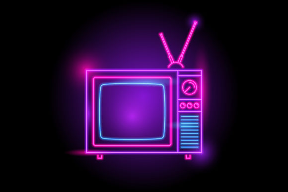 Download Old Television Analog Neon Style - Premium Bundle