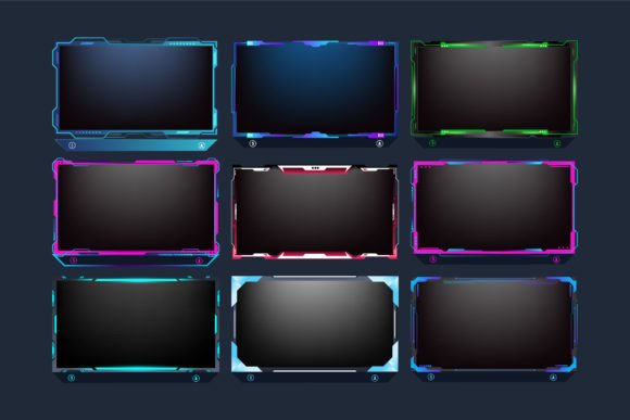 Download Futuristic Gaming Screen Panel Vector - Screen Collection
