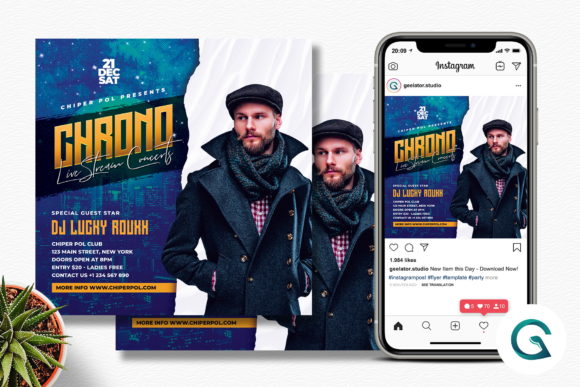 Download Live Stream Concerts Flyer Template - Live stream Collection