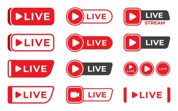 Download Live Stream Social Media Illustration - Live stream Collection