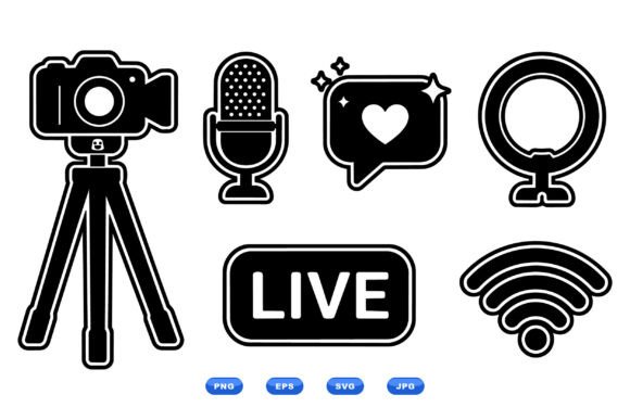 Download Live Stream Icon Pack - Live stream Collection
