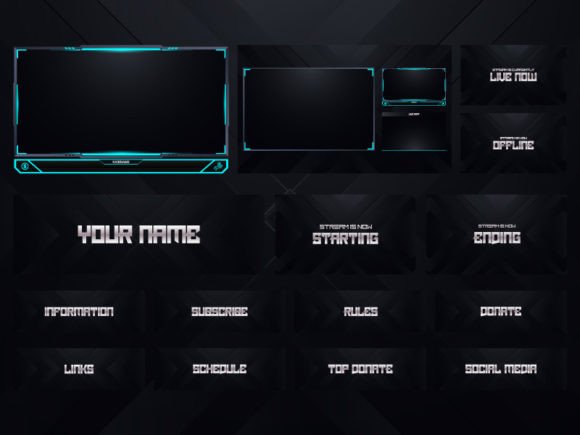 Download Twitch Overlay Live Stream Set - Live stream Collection